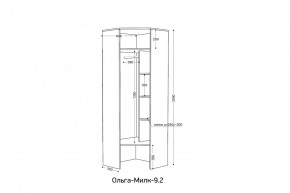 ОЛЬГА-МИЛК 9.2 Шкаф угловой с зеркалом в Верхней Пышме - verhnyaya-pyshma.ok-mebel.com | фото 2