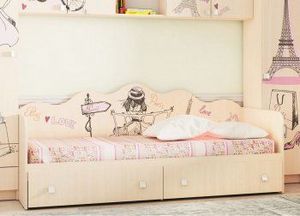 Кровать для детской КР24 Париж в Верхней Пышме - verhnyaya-pyshma.ok-mebel.com | фото 2