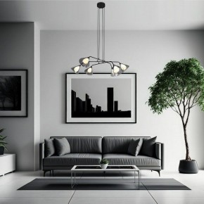 Подвесная люстра Eurosvet Enigma 70161/6 черный в Верхней Пышме - verhnyaya-pyshma.ok-mebel.com | фото 4
