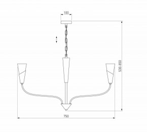 Подвесная люстра Eurosvet Rhyton 60167/6 никель в Верхней Пышме - verhnyaya-pyshma.ok-mebel.com | фото 5