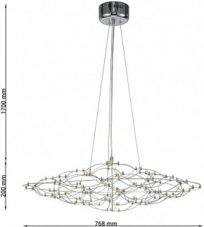 Подвесная люстра Favourite Thinner 4305-8P в Верхней Пышме - verhnyaya-pyshma.ok-mebel.com | фото 5