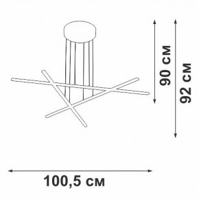 Подвесная люстра Vitaluce V3051 V3051-1/3S в Верхней Пышме - verhnyaya-pyshma.ok-mebel.com | фото 4