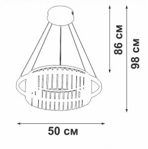 Подвесная люстра Vitaluce V54010 V54010-0/1S в Верхней Пышме - verhnyaya-pyshma.ok-mebel.com | фото 6