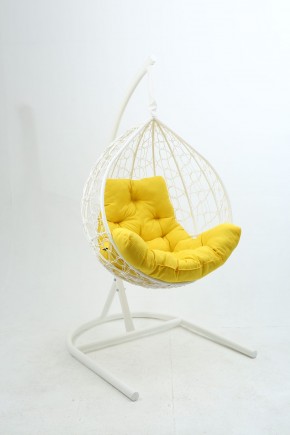 Подвесное кресло Бароло (белый/желтый) в Верхней Пышме - verhnyaya-pyshma.ok-mebel.com | фото