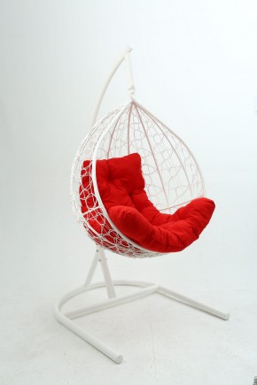 Подвесное кресло Бароло (белый/красный) в Верхней Пышме - verhnyaya-pyshma.ok-mebel.com | фото