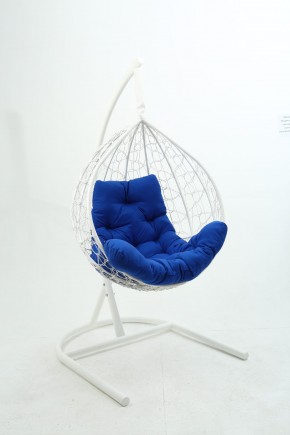 Подвесное кресло Бароло (белый/синий) в Верхней Пышме - verhnyaya-pyshma.ok-mebel.com | фото