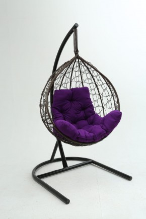 Подвесное кресло Бароло (коричневый/фиолетовый) в Верхней Пышме - verhnyaya-pyshma.ok-mebel.com | фото