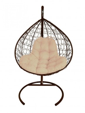 Подвесное кресло КОКОН "XL" ротанг (каркас коричневый) в Верхней Пышме - verhnyaya-pyshma.ok-mebel.com | фото