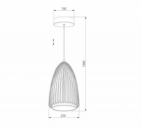 Подвесной светильник Eurosvet Comodita 40009/1 LED черный в Верхней Пышме - verhnyaya-pyshma.ok-mebel.com | фото 5