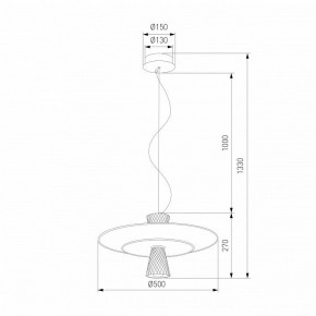 Подвесной светильник Eurosvet Titania 40029/1 LED белый в Верхней Пышме - verhnyaya-pyshma.ok-mebel.com | фото 4