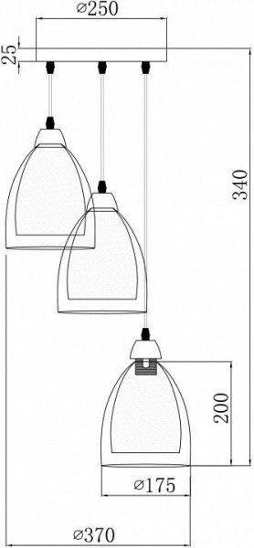 Подвесной светильник Freya Astery FR5375PL-03CH1 в Верхней Пышме - verhnyaya-pyshma.ok-mebel.com | фото 2
