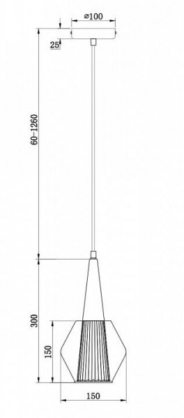 Подвесной светильник Freya Copita FR8008PL-01GB в Верхней Пышме - verhnyaya-pyshma.ok-mebel.com | фото 1