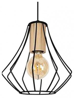 Подвесной светильник Imex MD.9050 MD.9050-1-P-BK+WOOD в Верхней Пышме - verhnyaya-pyshma.ok-mebel.com | фото