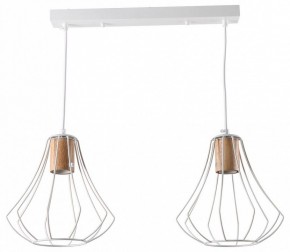 Подвесной светильник Imex MD.9052 MD.9052-2-P-WH+WOOD в Верхней Пышме - verhnyaya-pyshma.ok-mebel.com | фото