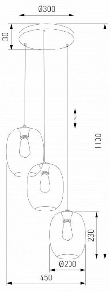 Подвесной светильник TK Lighting Elio 5973 Elio в Верхней Пышме - verhnyaya-pyshma.ok-mebel.com | фото 3