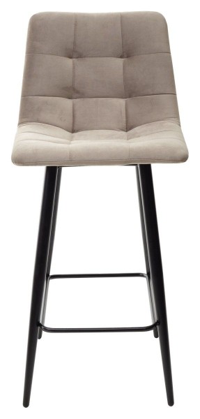 Полубарный стул CHILLI-QB латте #25, велюр / черный каркас (H=66cm) М-City в Верхней Пышме - verhnyaya-pyshma.ok-mebel.com | фото 1