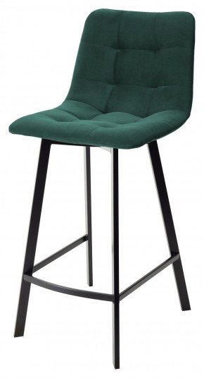 Полубарный стул CHILLI-QB SQUARE зеленый #19, велюр / черный каркас (H=66cm) М-City в Верхней Пышме - verhnyaya-pyshma.ok-mebel.com | фото 1