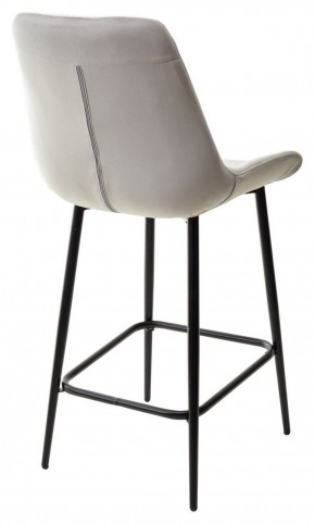 Полубарный стул ХОФМАН, цвет H-09 Светло-серый, велюр / черный каркас H=63cm М-City в Верхней Пышме - verhnyaya-pyshma.ok-mebel.com | фото 6