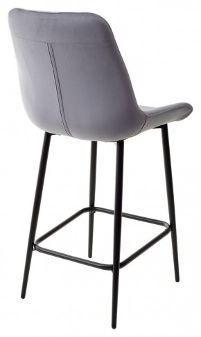 Полубарный стул ХОФМАН, цвет H-14 Серый, велюр / черный каркас H=63cm М-City в Верхней Пышме - verhnyaya-pyshma.ok-mebel.com | фото 5