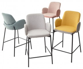 Полубарный стул NYX (H=65cm) VF106 желтый / VF120 серый М-City в Верхней Пышме - verhnyaya-pyshma.ok-mebel.com | фото 2