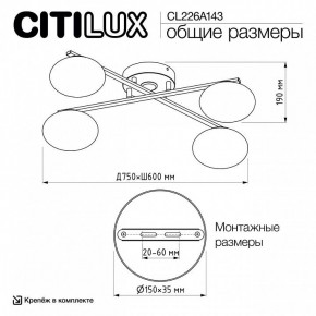 Потолочная люстра Citilux Atman Smart CL226A143 в Верхней Пышме - verhnyaya-pyshma.ok-mebel.com | фото 10