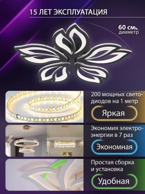 Потолочная люстра Natali Kovaltseva FORTUNA LED LAMPS 81107/5C в Верхней Пышме - verhnyaya-pyshma.ok-mebel.com | фото 5