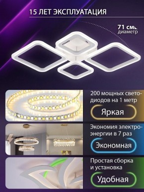 Потолочная люстра Natali Kovaltseva OPTI LED LAMPS 81108/1C в Верхней Пышме - verhnyaya-pyshma.ok-mebel.com | фото 5