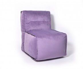 Прямое модульное бескаркасное кресло Комфорт (Фиолет велюр) в Верхней Пышме - verhnyaya-pyshma.ok-mebel.com | фото