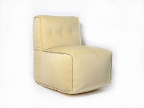 Прямое модульное бескаркасное кресло Комфорт (Желтый велюр) в Верхней Пышме - verhnyaya-pyshma.ok-mebel.com | фото