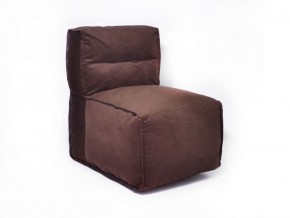 Прямое модульное бескаркасное кресло Комфорт (Шоколад велюр) в Верхней Пышме - verhnyaya-pyshma.ok-mebel.com | фото
