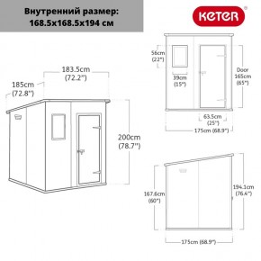 Сарай Манор Пентхаус 6x6 (MANOR PENT 6x6) в Верхней Пышме - verhnyaya-pyshma.ok-mebel.com | фото 3