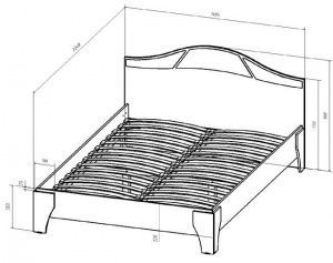 Кровать 1400 Верона в Верхней Пышме - verhnyaya-pyshma.ok-mebel.com | фото 2