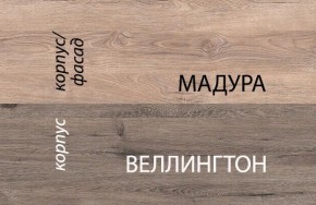 Шкаф 2D1S/D1, DIESEL , цвет дуб мадура/веллингтон в Верхней Пышме - verhnyaya-pyshma.ok-mebel.com | фото 3