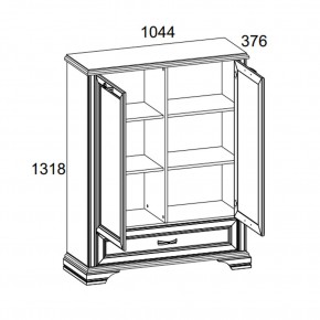 Шкаф 2D1SL, MONAKO, цвет Сосна винтаж/дуб анкона в Верхней Пышме - verhnyaya-pyshma.ok-mebel.com | фото 3