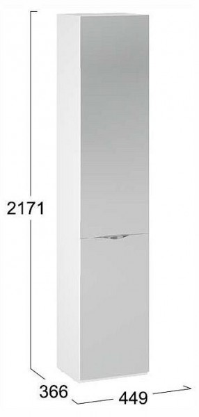 Шкаф для белья Глосс СМ-319.07.012 в Верхней Пышме - verhnyaya-pyshma.ok-mebel.com | фото 4