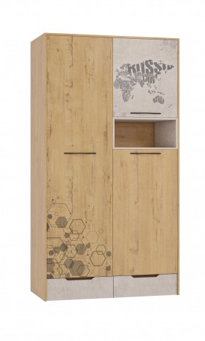 Шкаф для одежды 3 двери и 2 ящика Шк134.0 ДС Стэнфорд в Верхней Пышме - verhnyaya-pyshma.ok-mebel.com | фото