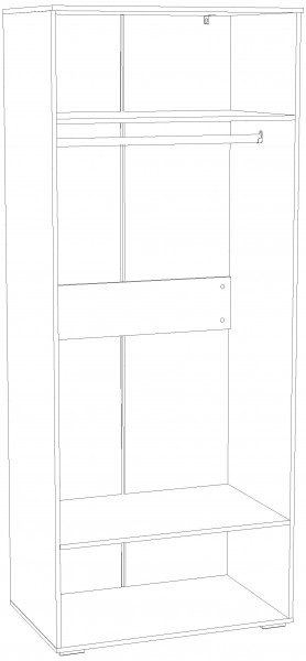 Шкаф для одежды НМ 041.42 "Банни" (Макарун) в Верхней Пышме - verhnyaya-pyshma.ok-mebel.com | фото 3