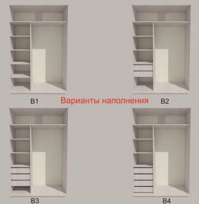 Шкаф-купе 1300 серии SILVER S1+S1+B2+PL2 (2 ящика+1 штанга+1 полка) профиль «Серебро» в Верхней Пышме - verhnyaya-pyshma.ok-mebel.com | фото 5