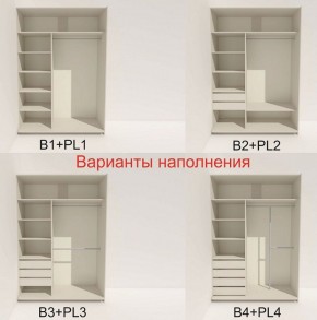 Шкаф-купе 1600 серии SOFT D8+D2+B2+PL4 (2 ящика+F обр.штанга) профиль «Графит» в Верхней Пышме - verhnyaya-pyshma.ok-mebel.com | фото 6