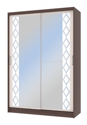 Шкаф-купе Флоренция 1,5 с 2 зеркалами в Верхней Пышме - verhnyaya-pyshma.ok-mebel.com | фото 2