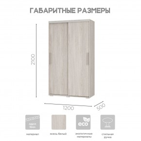 Шкаф-купе ШКК-11 (ясень белый) в Верхней Пышме - verhnyaya-pyshma.ok-mebel.com | фото 7