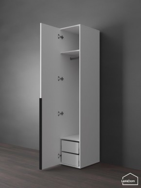 Шкаф Linnea MHR-1-3 2050х400х510 (Белый-М 11.1.2) в Верхней Пышме - verhnyaya-pyshma.ok-mebel.com | фото 5