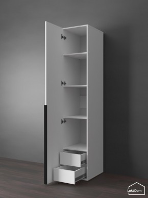 Шкаф Linnea MHR-1-3 2050х400х510 (Белый-М 11.1.2) в Верхней Пышме - verhnyaya-pyshma.ok-mebel.com | фото 6