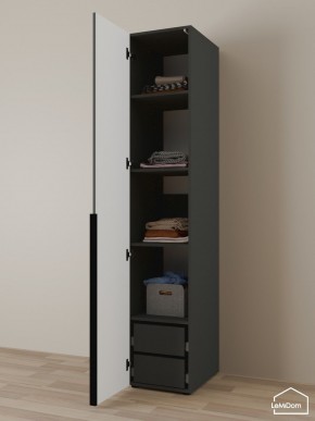 Шкаф Linnea MHR-1-4 2050х400х510 (Графит-М 11.1.25) в Верхней Пышме - verhnyaya-pyshma.ok-mebel.com | фото 5