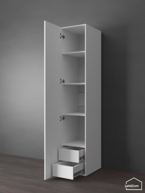 Шкаф Linnea MHR-1PO-4 2050х400х510 (Белый-М 11.1.1) в Верхней Пышме - verhnyaya-pyshma.ok-mebel.com | фото 4