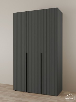 Шкаф Linnea MHR-3-1 2050х1200х510 (Графит-М 11.1.25) в Верхней Пышме - verhnyaya-pyshma.ok-mebel.com | фото
