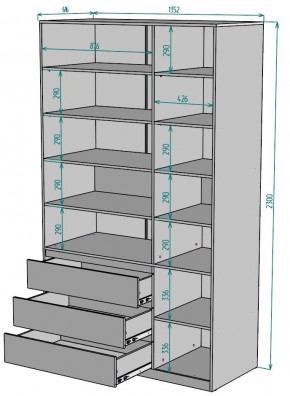 Шкаф Мальта H211 в Верхней Пышме - verhnyaya-pyshma.ok-mebel.com | фото 2