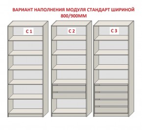 Шкаф распашной серия «ЗЕВС» (PL3/С1/PL2) в Верхней Пышме - verhnyaya-pyshma.ok-mebel.com | фото 6