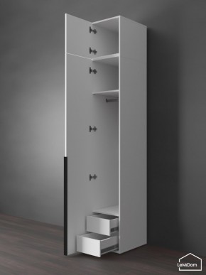 Шкаф с антресолью Linnea MHR-1A-3 2450х400х510 (Белый-М 11.1.2) в Верхней Пышме - verhnyaya-pyshma.ok-mebel.com | фото 6