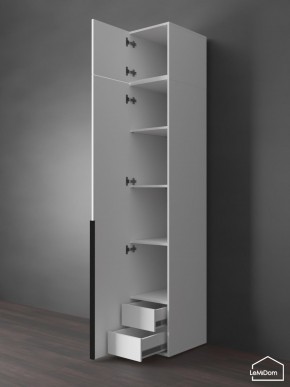 Шкаф с антресолью Linnea MHR-1A-4 2450х400х510 (Белый-М 11.1.1) в Верхней Пышме - verhnyaya-pyshma.ok-mebel.com | фото 5